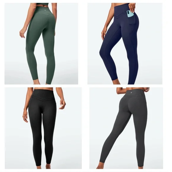 IUGA sandwich front Power Tight Leggings Set in Grey, Green, Navy, and Black - Picture 1 of 16